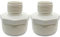 Fitvell PVC-Gartenschlauch-Adapter, 3,8 cm NPT-Außengewinde x 1,9 cm GHT-Außengewinde für Sumpfpumpe und Poolpumpen-Schlauchadapter, 2 Stück