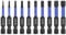 HPHOPE Impact Hex Head Allen Wrench Drill Bit Set - 10 Pcs Metric, S2 Steel Bits, 1/4” Hex Shank with Magnetism, 50mm Long with Storage Box