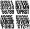 JJUNW 13 Blatt Buchstaben Zahlen Aufkleber 10cm, Große Selbstklebend Alphabet Nummer Aufkleber Buchstaben Wasserfeste Vinyl Sticker für Basteln Schilder Poster Briefkästen Fenster(Schwarz)