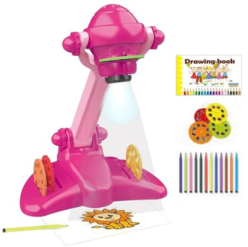 Kuehssn Kid Drawing Projector, Fun Drawing Projector For Kids, Kids Projector Drawing With Lights And Music, Art Projector For Tracing, Gift For Boys And Girls Aged 3+