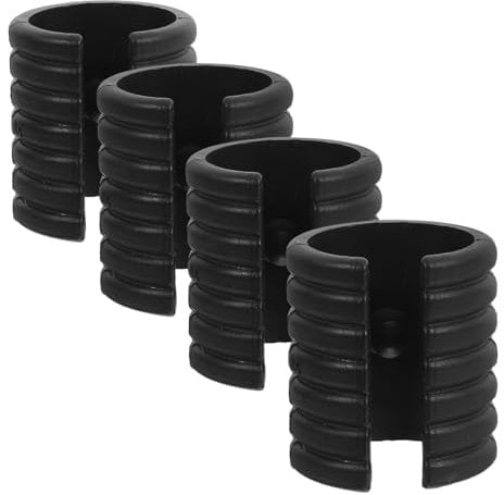Uonlytech 4pcs Plastic U-shape Nonslip Glides Chair Leg Protectors for Outdoor Chairs