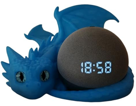 Dragon Stand For 4th/5th Gen, 3D Printed Smart Speaker Holder, Table Stand Animal Figure Speaker Base, 3D Printed Musical Equipment Support For Fantasy & Tech Lovers