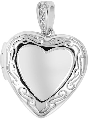 Akzent Anhänger für Damen in 925 Silber, 100% Wasserfest & Hautverträglich