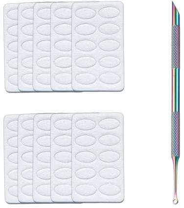 Empujador de cutículas 2 en 1, removedor de cutículas de uñas de con 100 tabletas de pulido de arena de uñas, Herramienta Profesional Para Manicura Y Pedicura