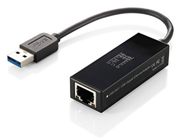 LevelOne USB-0401 Gigabit USB Netzwerkadapter USB auf Gigabit Ethernet LAN, schwarz