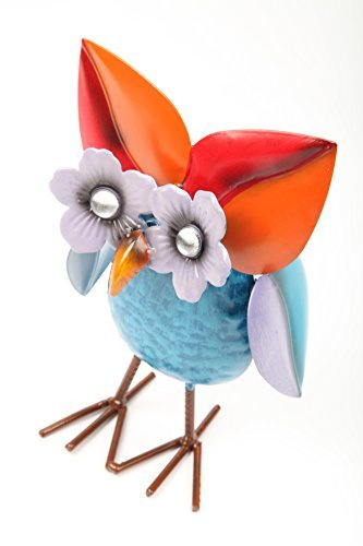 point-garden Gartenfigur aus Metall Dekofigur Eule