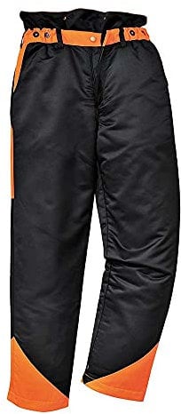 Portwest Oak Chainsaw Trousers, Size: L, Colour: Black, CH11BKRL