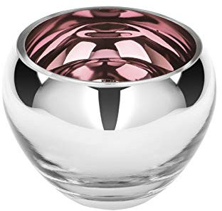 Fink - Windlicht - Teelichthalter - Colore - verspiegeltes Glas - Rose - Ø 12 cm