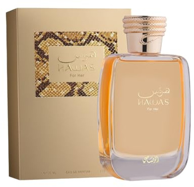 Hawas for Her, von Rasasi, für Damen, Frischer Duft, Mix aus Grapefuit, Granatapfel und rotem Apfel, 100 ml