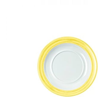 WACA 1938 Untertasse zur Tasse und Maxi-Tasse (200 ml / 280 ml) Dm 140 mm, Farbe:Bistro gelb