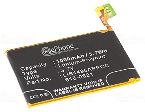 cellePhone Akku Li-Polymer kompatibel mit Apple iPod Touch 5 (Ersatz für 616-0621)