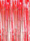 Oblique Unique® Lametta Vorhang 92x245 cm (Rot)