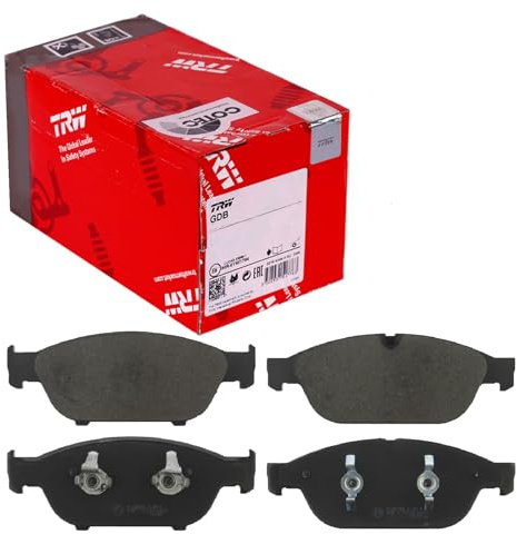 TRW GDB2113 Brake Pad Set of 4 Compatible for Audi A6 / S6 C7 (4G2, 4GC) 2010-2019 Front Axle and Other Vehicles