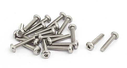 sourcing map 20pcs M2 x 10mm 304 Edelstahl Torx Flach Kopf Schrauben Bolzen Befestigungen DE de