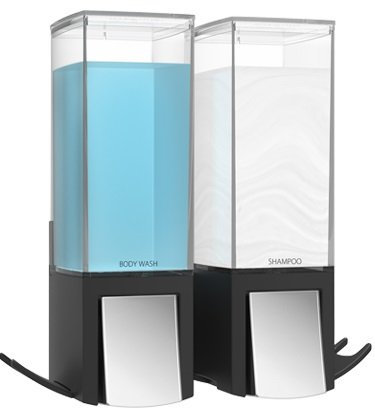 BETEC CLEVER Seifenspender (Schwarz, 2 Kammern)