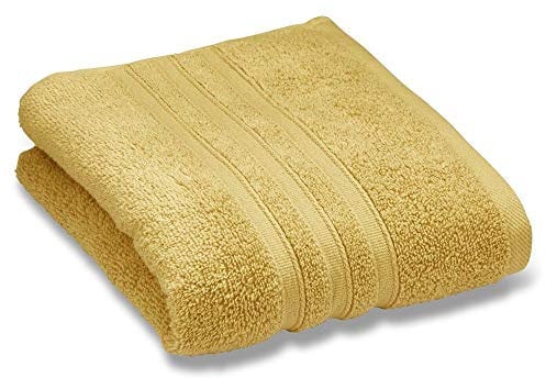 Catherine Lansfield Zero Twist Soft & Absorbent Cotton Bath Sheet Ochre Yellow