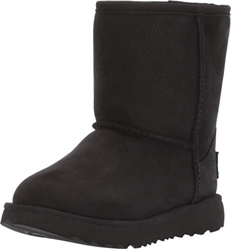 UGG Classic Weather Short, Stivali Classici, Unisex - Bambini e ragazzi, Nero, 31 EU