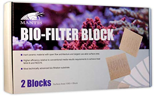 Mantis Bio-Filter Block Advanced Bio-Filtration Substrate for Fresh/Marine Aquariums or Ponds