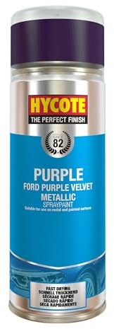 Hycote Fast Drying Aerosol Car Spray Paint, Ford Purple Velvet, Metallic, 400 ml