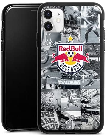 Silikon Hülle kompatibel mit Apple iPhone 11 Case schwarz Handyhülle FC Red Bull Salzburg Red Bull Salzburg
