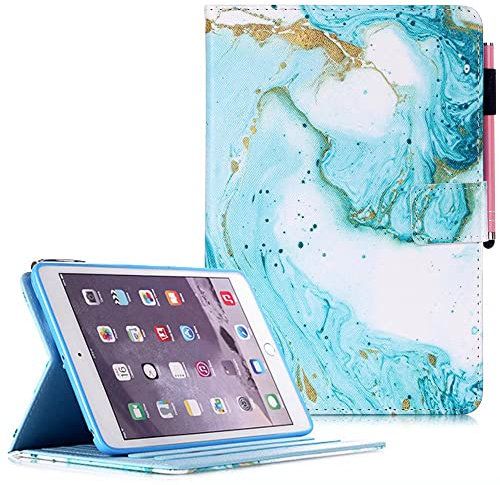 MOKASE Coque pour Nouvel iPad 10.2 2019, iPad Air 3 / iPad Pro 10.5 Coque, Folio Coque Housse avec Réveil/Sommeil Automatique pour 7ème Génération iPad 10.2, iPad 10.5 Pouces, Marbre