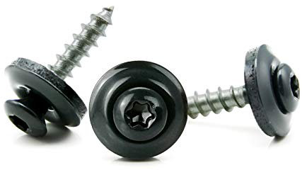 Spenglerschrauben anthrazitgrau A2 Edelstahl V2A 15mm Dichtung Torx 20 farbige Spenglerschraube - Anthrazitgrau - RAL 7016 (50, 4,5 x 25 mm)