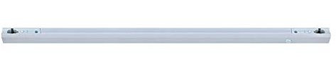 NCC-Licht Portalámparas de línea para Osram Linestra Ralina 120 W S14s 100 cm dos enchufes con interruptor (blanco)