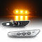 rm-style Klarglas Seiten Blinker mit 3er SMD kompatibel für 1er E81 E82 E87 E88 3er E90 E91 E92 E93 E46 5er E60 E61 X1 X3 (7134-A)