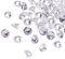 Cheriswelry 50 Stück 2,5 mm kristallklare Diamant-Cabochons mit Zirkonia, facettierte, lose Zirkonia-Steine, Strasssteine für Schmuckherstellung, Basteln