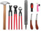 Pezuña de herrador de caballo Kit de herramientas de recorte, Cortadora de pinzas para pezuñas de caballos profesionales, tijeras de metal para cortar caballos, cuidado de pezuñas para caballos