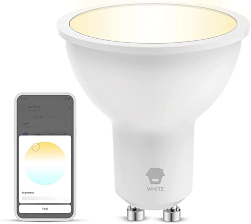 Chuango GU10W - Smart Ambiance LED Glühbirne White, Intelligente, energieeffiziente Glühbirne, Alexa, Google, Siri, 5 W, 220-240 V, GU10-Fassung
