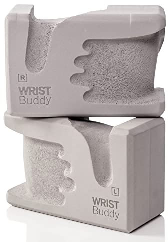 Wrist Buddy Yoga-Blöcke (WB-Version-Stnd007), 2 Paar (grau), 22,9 x 15,2 x 10,2 cm