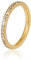 GD GOOD.designs Zirkonia Ring für Damen I Verlobungsring Gold Größe 56