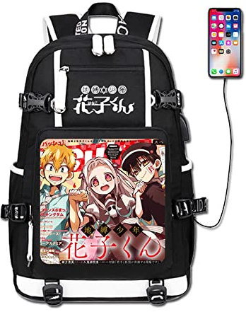 Zhongkaihua Toilettengebundene Hanako-kun Rucksack 3D Anime Merch Cosplay Rucksack Mädchen Jungen Schultaschen Studenten Computertasche Casual Daypacks für Outdoor Reisen Büro, Typ 3