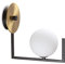Ideal Lux BIRDS Globus Wandleuchte Schwarz