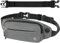 Gisdanchz Gürteltasche Bauchtasche Damen Herren wasserdichte Klein Bauchtasche Hüfttasche Handy Fanny Pack Waist Bag Bum Belt Bags Festival Tasche für Reise Wandern Hundetraining, Mittelgrau