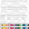 Duufin 350 Pcs Acrylique Porte-clés Disque Glands Set avec 70 Pcs Disque Acrylique de 70 Pcs Glands Gland en Cuir 70 Pcs Porte-clés 70 Pcs Anneaux de Saut et 70 Pcs Goupilles à Vis pour Bricolage