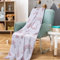 Paco Home Kinderdecke Babydecke Kuscheldecke Verschiedene Motive Flauschig Weich Kinderzimmer Spielzimmer Waschbar, Farbe:Weiß_Pink, Größe:127x150cm