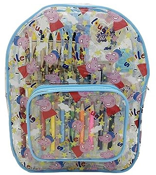 CYPBRANDS Unisex Kinder Peppa Pig 42-teiliges Aktivitätsset im Rucksack Geschenkset, bunt
