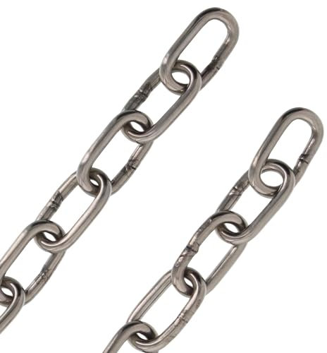 ToniTec Edelstahlkette 5m Gliederkette kurzgliedrig 3mm Stahlkette DIN 766