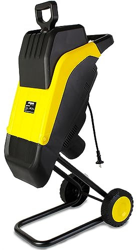 2500W Garden Shredder - Max 35mm Diameter - Includes 50L Collection Bag - Rapid Blade System - Suitable For Wood And Tough Debris - 20M Wire - Efficient And Powerful