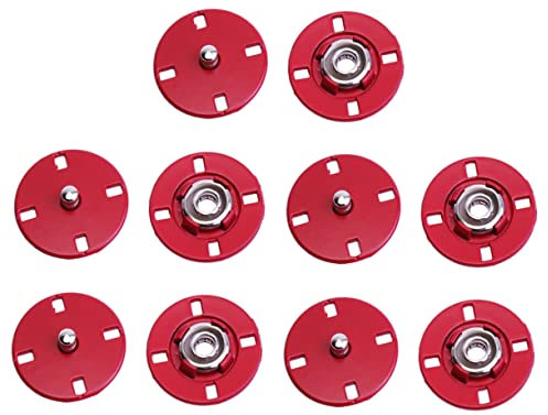 NUOBESTY 10st Druckknöpfe Druckknopfverschluss Nähverschlüsse Metallknöpfe Zum Nähen Kostüm Metallknopf Nähknöpfe Aus Metall Magnetverschlüsse Für Geldbörsen Jeansknopf Lederhosen Legierung