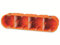 Fiduciashop Unterputz Steckdose 4-Fach - Unterputzdose 68mm Tiefe - Abzweigdose Klein für Profis - Hochwertige Installation mit Präzision für Moderne Elektroinstallationen (1 Stück) Orange