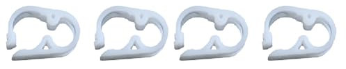 4 Pcs Flow Control Hose Clamp, 6-12mm Plastic Tubing Clips Adjustable Tube Clamp, Shut Off Water Flow Control Tube Clip