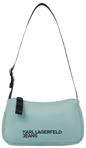 KARL LAGERFELD JEANS Women's Essential Nylon Shoulder Bag SHOULDERBAG, Granite Green