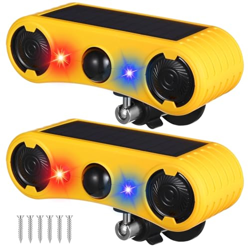 Qualirey Solar-Bewegungsmelder, Alarm, 129 dB, Bewegungsmelder