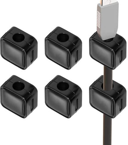 Magnetischer Kabelhalter, Draht-Organizer, magnetische Kabel- , Schreibtisch-Kabel-Management, magnetischer Kabelhalter, entworfen für die meisten Kabel für Zuhause, Auto, Hotel, Geschäft