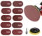 SUNJOYCO 4Inch Angle Grinder Sanding Discs, 100pcs Sand Paper Discs with 4 Inch Hook and Loop Backing Pad & 1/4 Drill Adapter, Angle Grinder Attachments 40-800 Grits