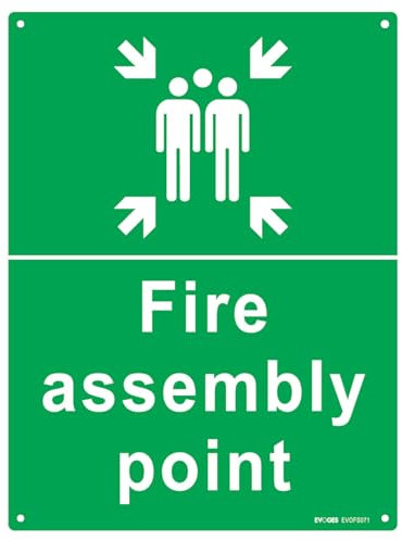 Evoges Pancarte de montage en plastique rigide PVC avec 4 trous pré-percés 400 x 300 x 1 mm