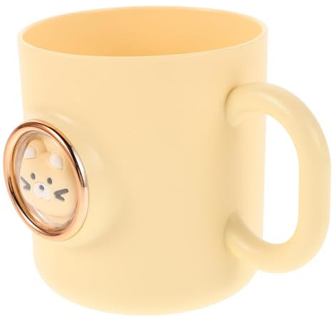 OFFIGAM Kreativer Titel Für -produkt Cartoon Zahnbürstenhalter Becher Mit Handgriff Lustiger Tier-mundspülbecher Aus Sicherem Kunststoff Für Junge Mädchen Für Badezimmer